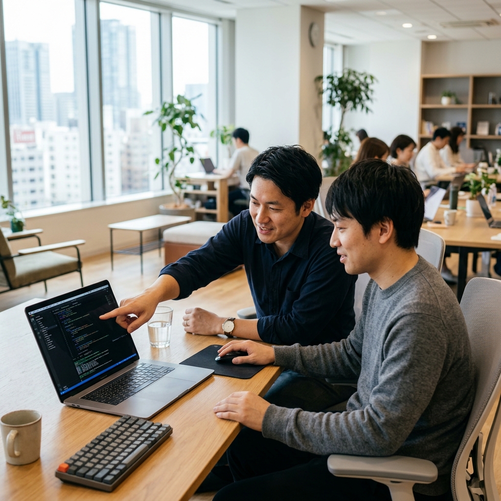【効率化】ChatGPTでプログラミング質問をするコツとエラー対処法に関するよくある質問（FAQ）と解決のヒントを示すイメージ画像