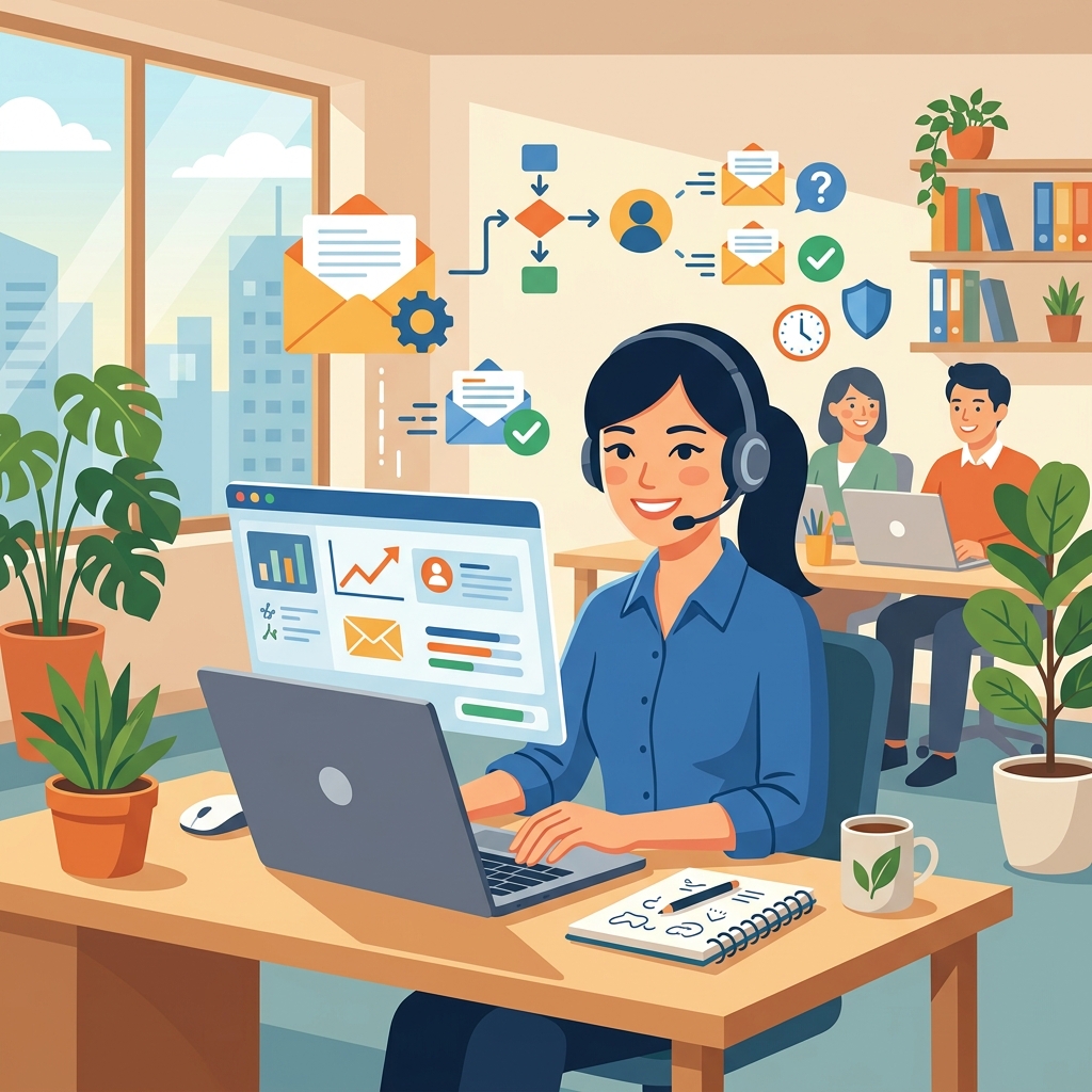 【簡単】ChatGPTでビジネスメールを作成するプロンプトとテンプレートに関するよくある質問（FAQ）と解決のヒントを示すイメージ画像