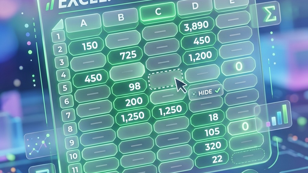 Excel エクセル 0 表示させない 非表示