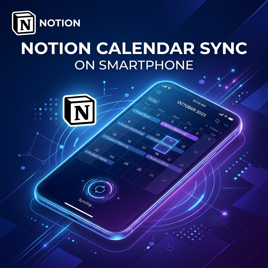 【便利】Notionとカレンダーを連携してスマホで確認・同期する手順 - NotionとGoogleカレンダーを連携してスマホで確認するメリット の解説イメージ