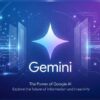 Google Geminiの公式ロゴマークとAIチャット画面