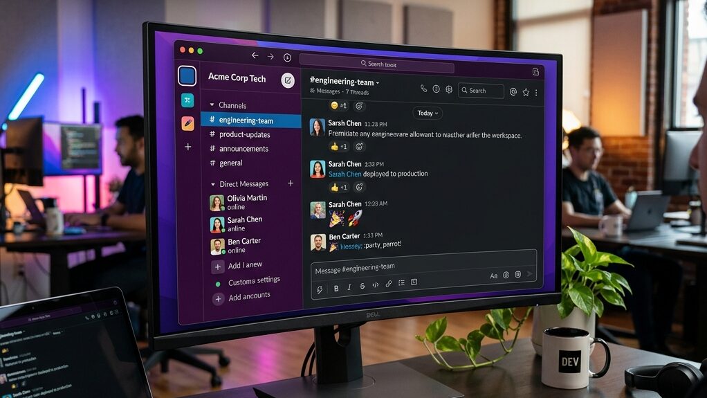 Slackのセキュリティ保護とアカウント管理の解説イメージ