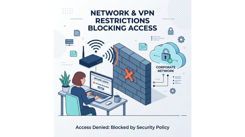 社内ネットワークやVPNの制限