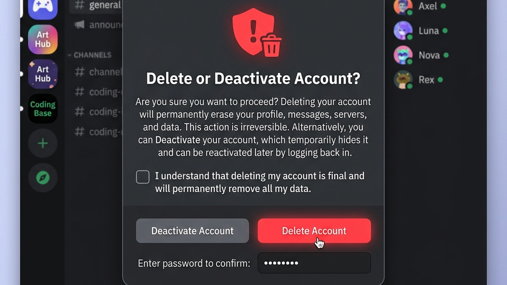 Discord アカウント 削除 エラー サーバー所有権